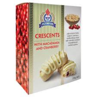 Olympian Gluten Free Crescents Macadamia & Cranberries 250g