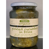 Polan Organic Pickled Cucumbers in Brine 670g