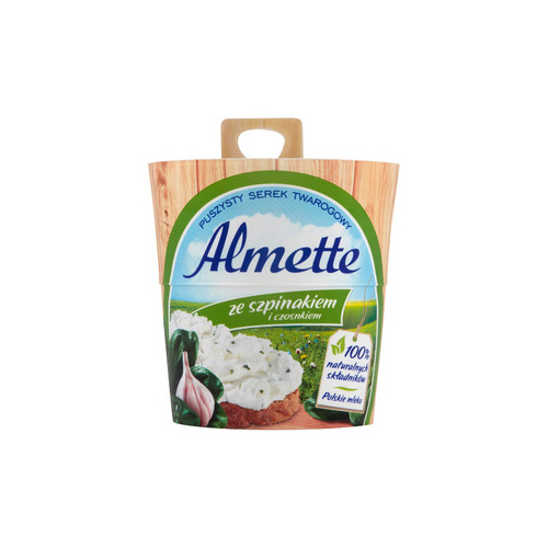 Almette Cheese Spinach & Garlic Flavour 150g