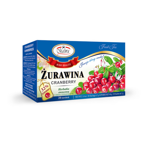 Malwa Cranberry (Zurawina) Tea 20 Bags