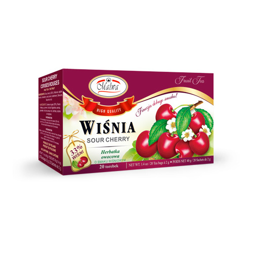 Malwa Sour Cherry (Wisnia) Tea 20 Bags