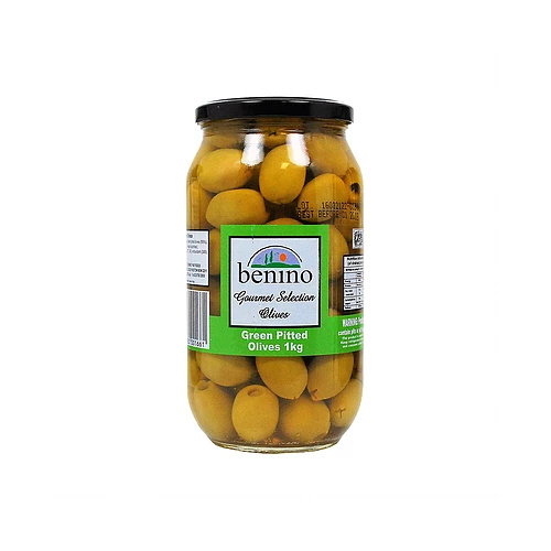 Benino Green Pitted Olives 1kg
