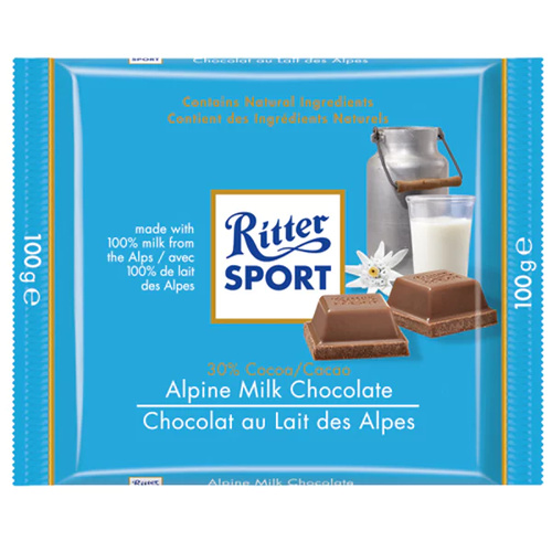Ritter Sport Alpine Milk Chocoalte 100g