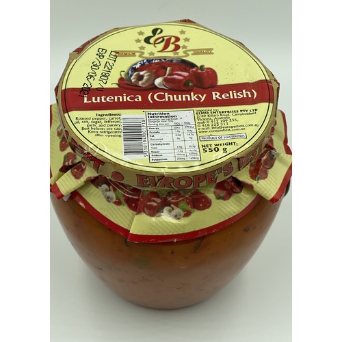 Europe's Best Lutencia Relish 550g