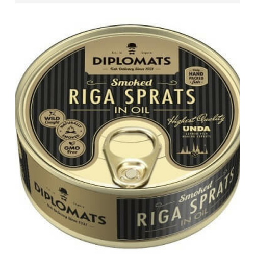 Diplomats Smoked Riga Sprats In Oil 160g