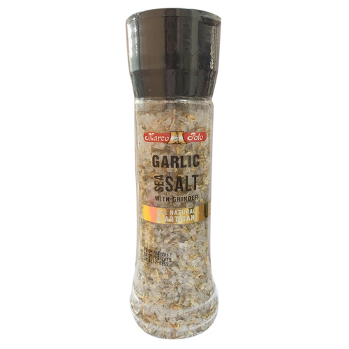 Marco Polo Garlic Sea Salt with Grinder 255g